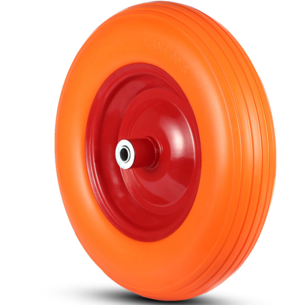 4.00-8 solid pu foam tyre wheelbarrow wheel (11)
